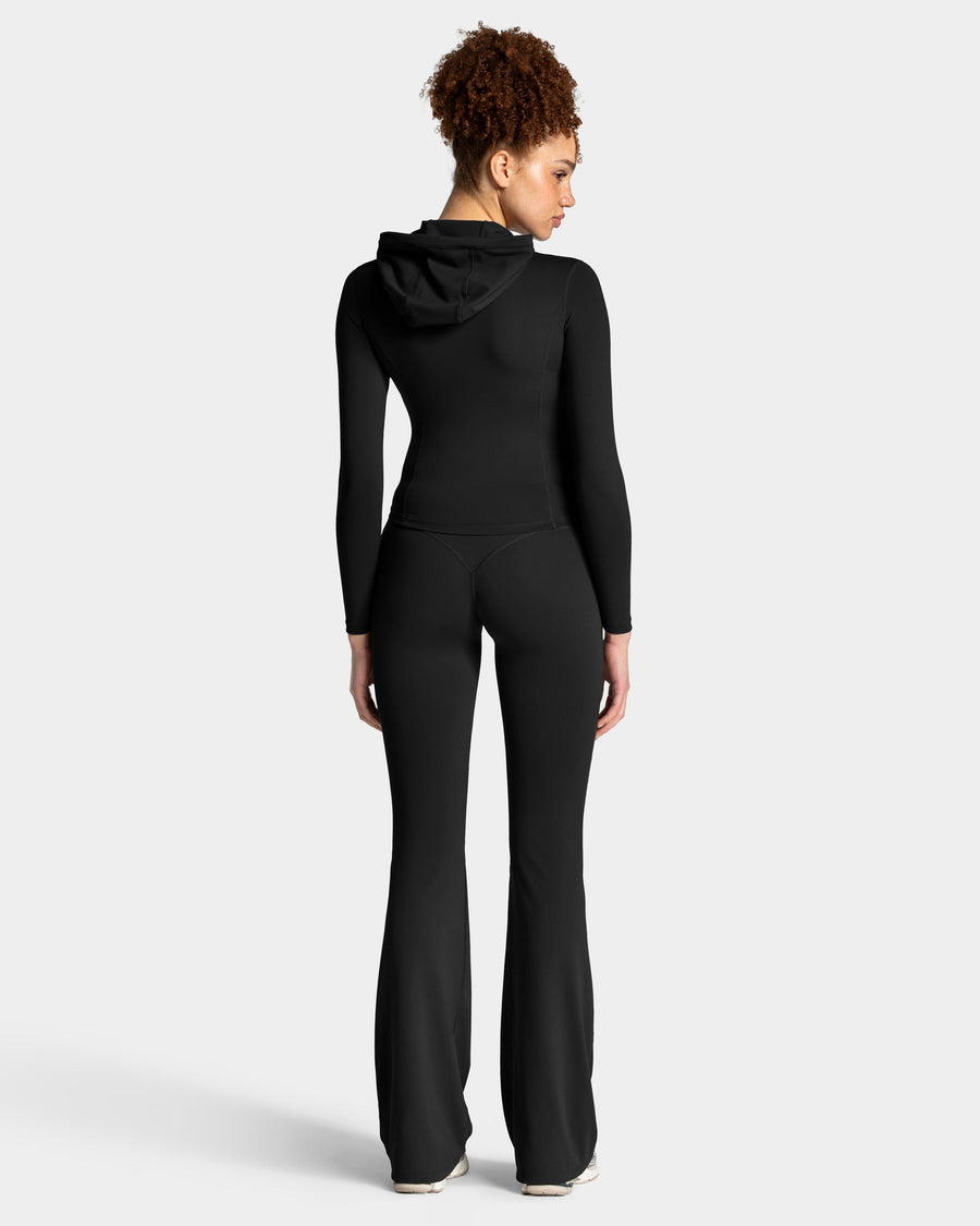 Allrounder Shaping Hooded Zip Jacke "Schwarz - Gold"