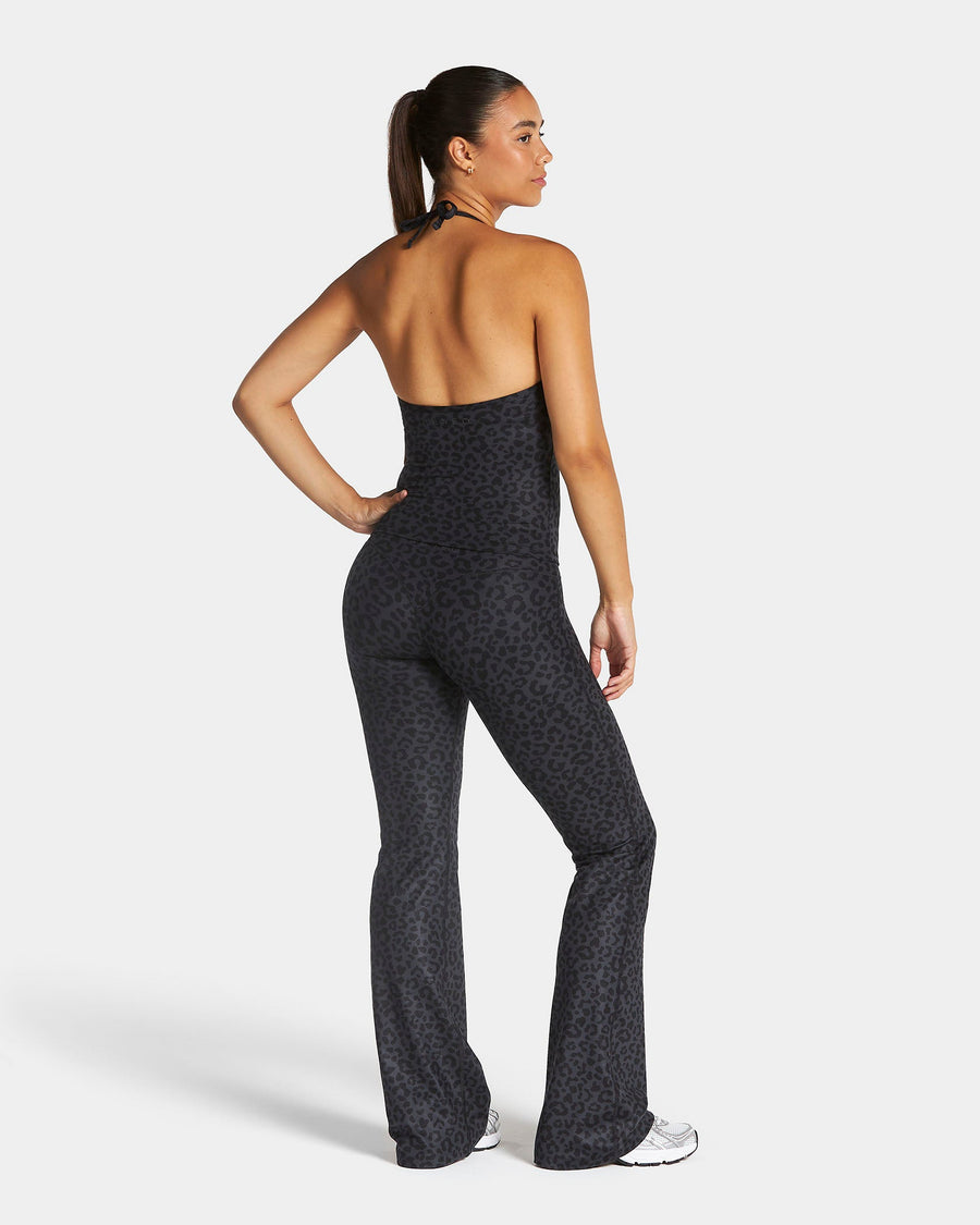 Allrounder Neckholder Cami Top "Leo Schwarz"