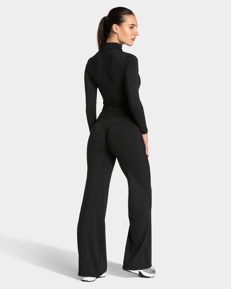 Allrounder Shaping Zip Jacke "Schwarz - Gold"