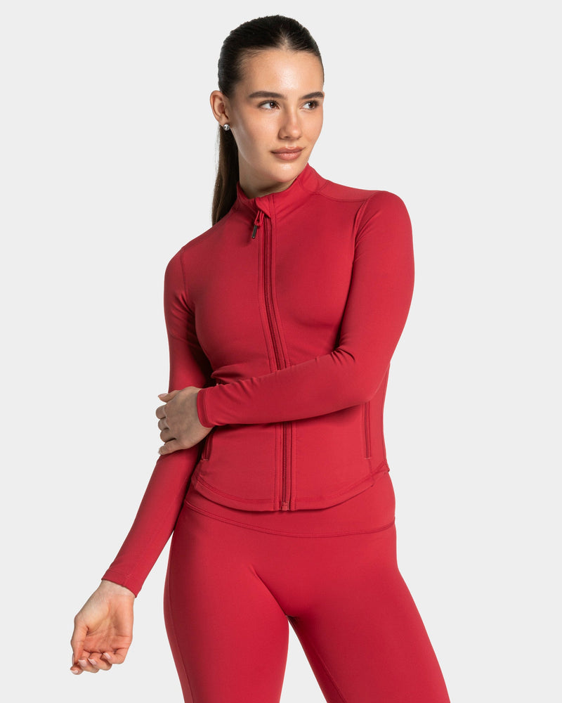 Allrounder Shaping Zip Jacke "Cherry"