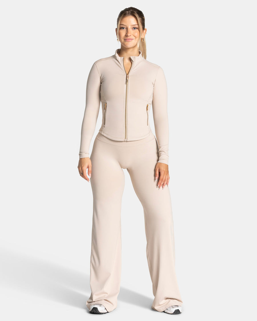 Allrounder Shaping Zip Jacke "Cream - Gold"