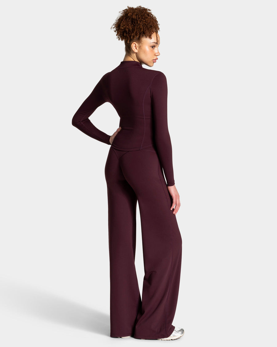 Allrounder Shaping Zip Jacke "Merlot - Gold"