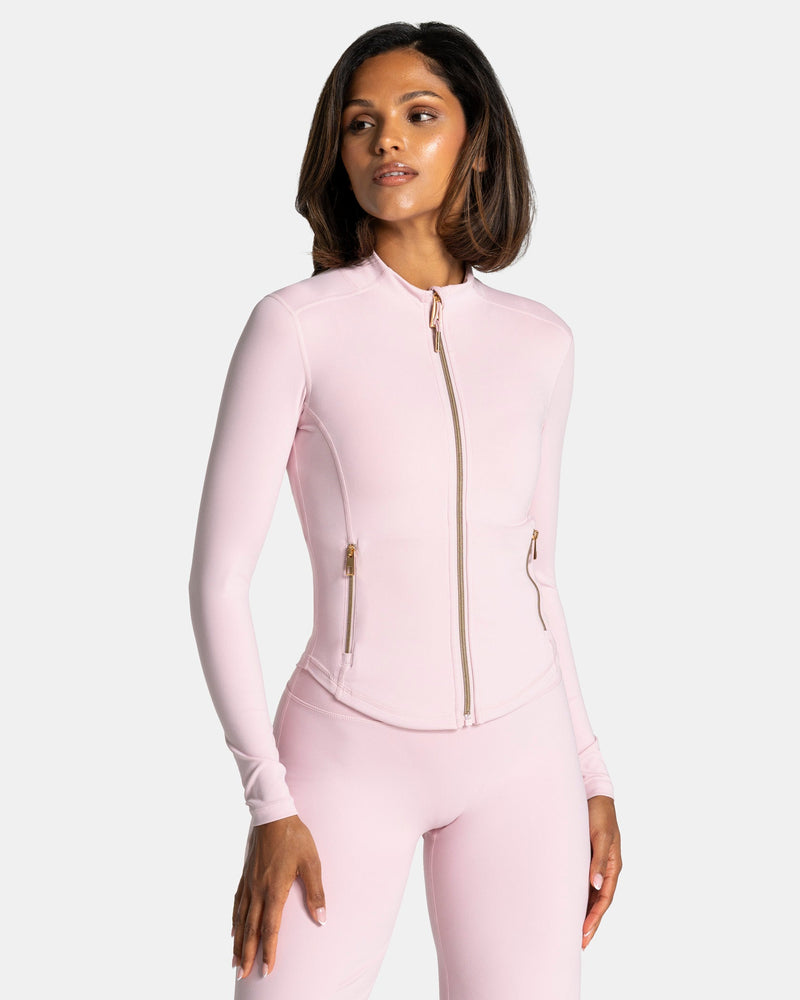 Allrounder Shaping Zip Jacke "Rosa - Gold"