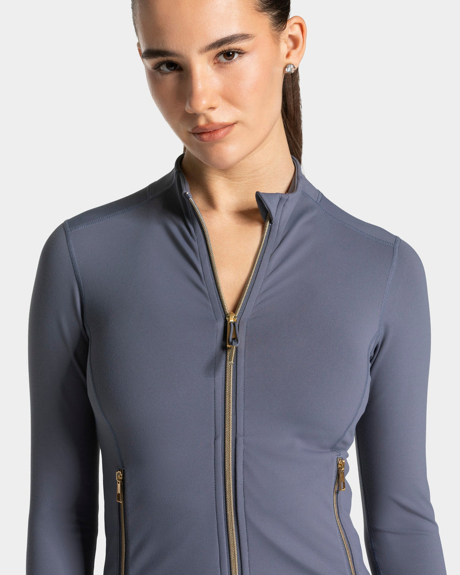Allrounder Shaping Zip Jacke "Titan - Gold"