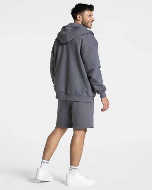 Arrival Oversized Zip Hoodie "Graphit"