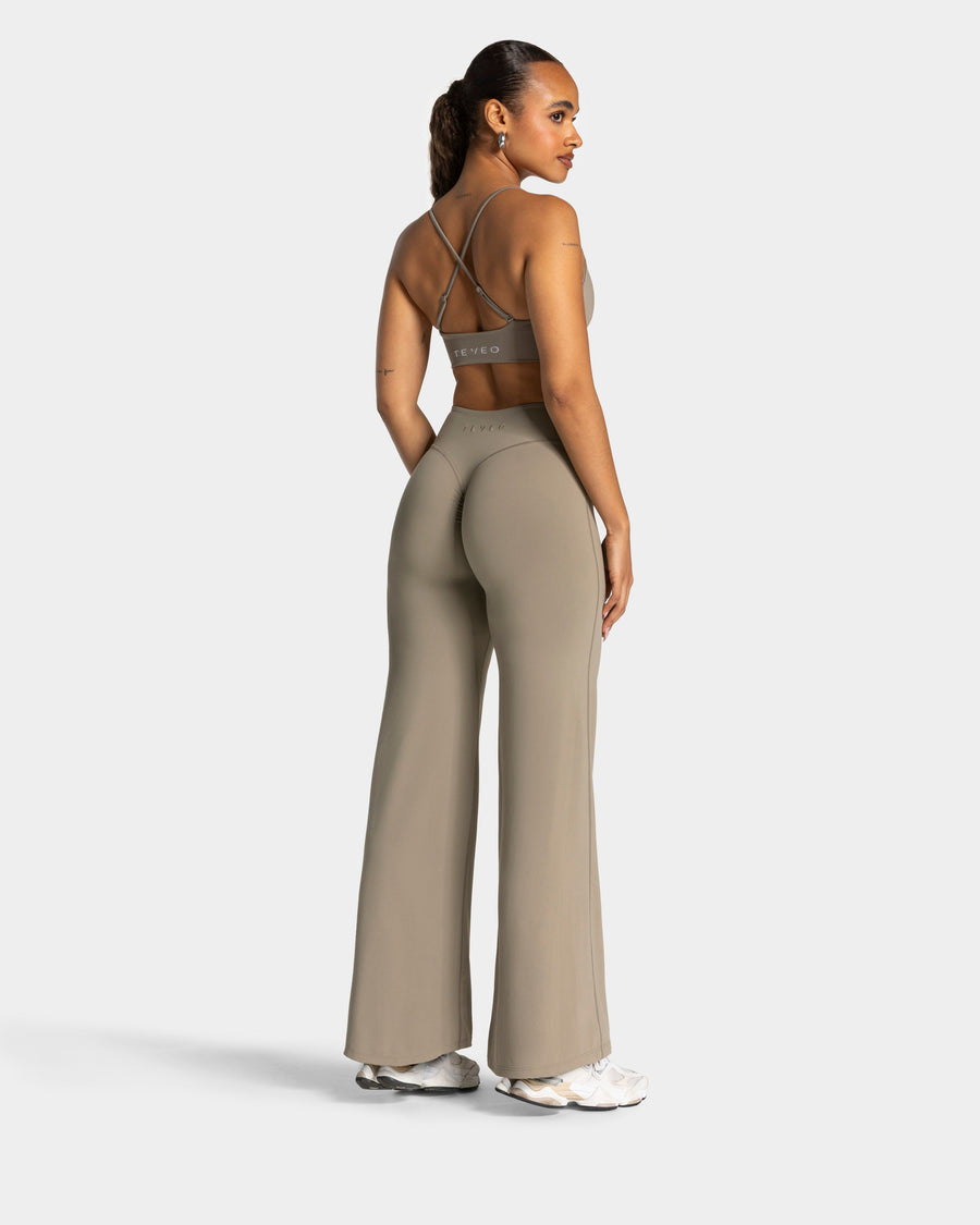 Charming Pro Scrunch Straight Leg Pants "Khaki"