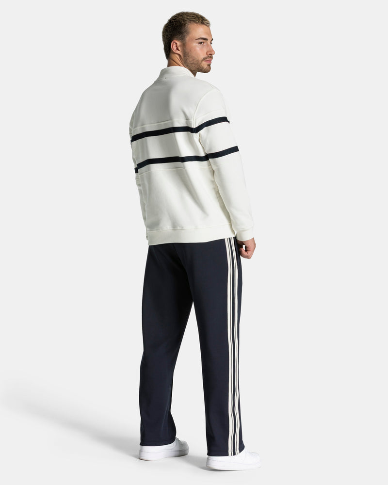 Club Half Zip Sweater "Off White - Midnight"