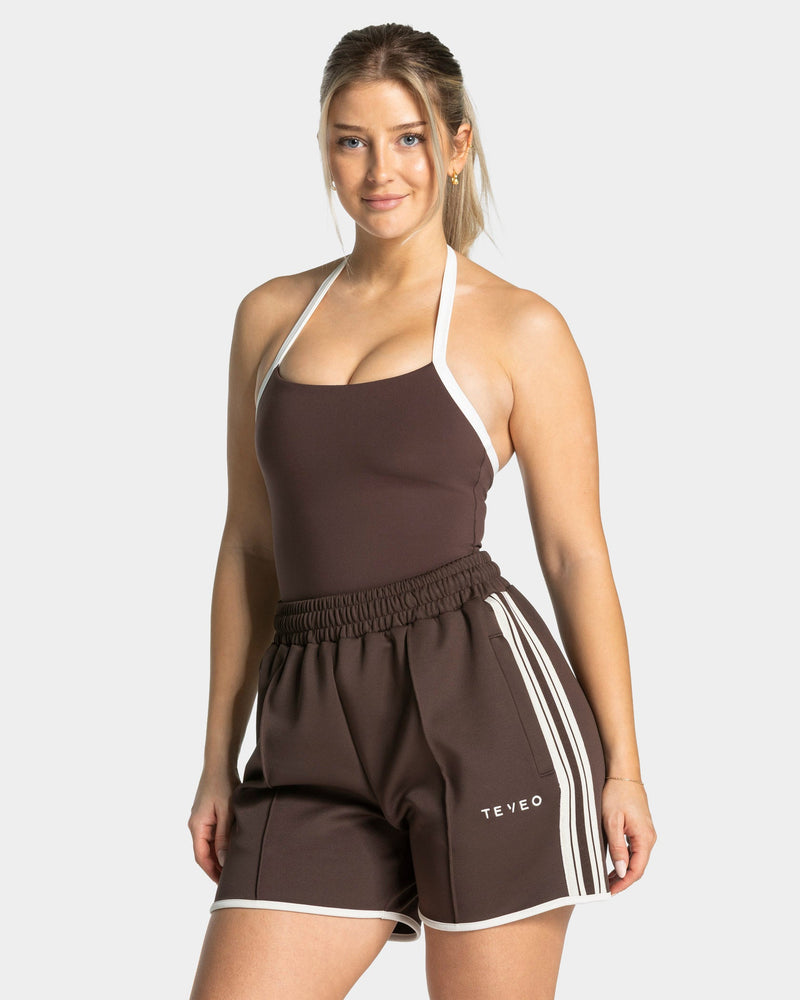 Club Neckholder Top "Espresso"