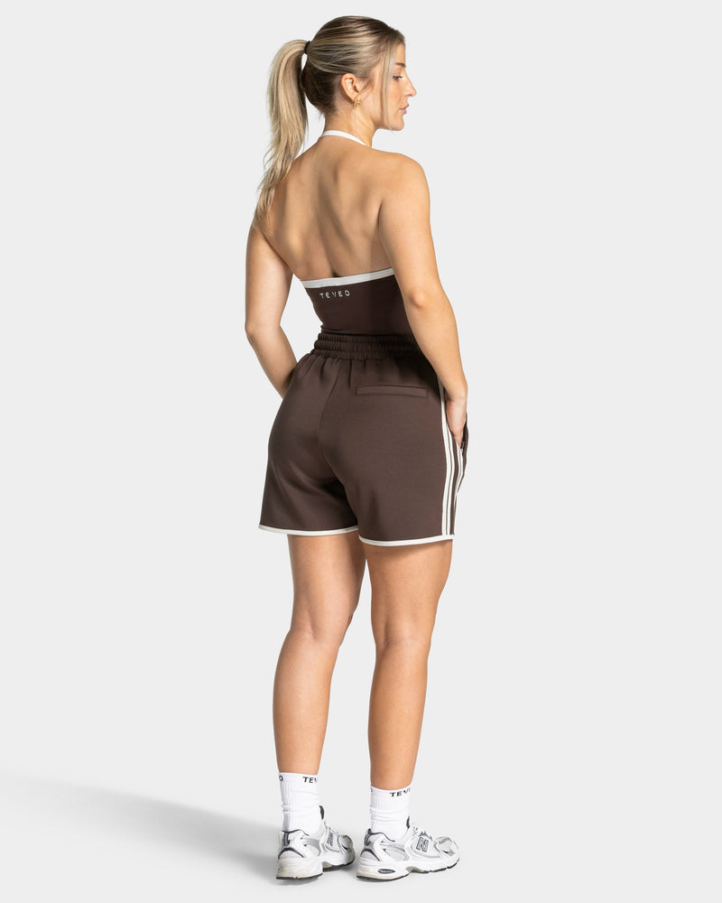 Club Neckholder Top "Espresso"