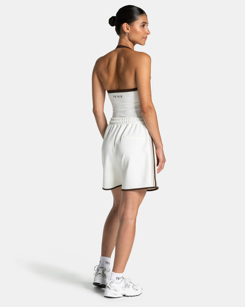 Club Neckholder Top "Off White"