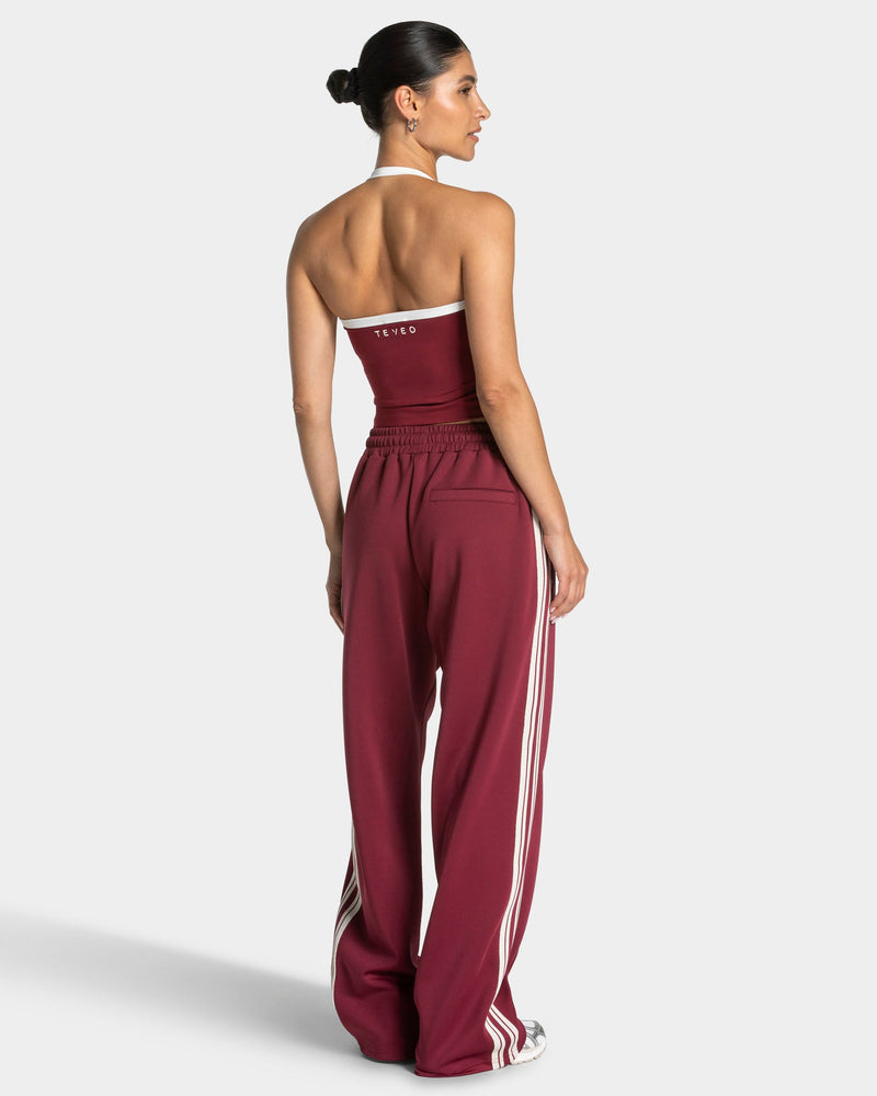 Club Straight Leg Jogger "Weinrot"