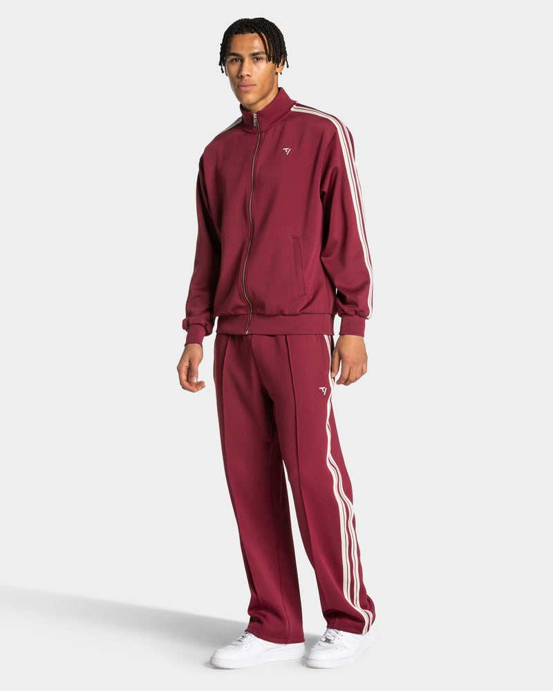 Club Zip Jacke "Weinrot"