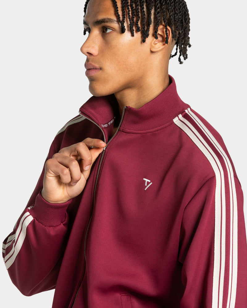 Club Zip Jacke "Weinrot"