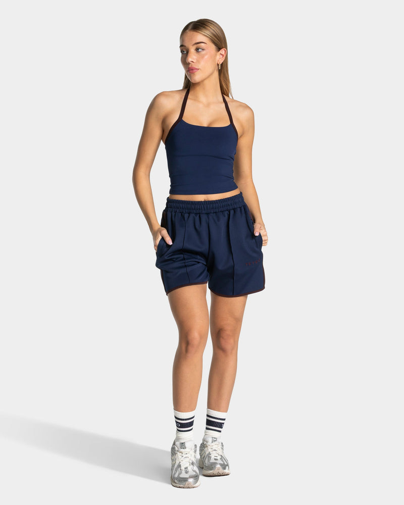 Club Neckholder Top "Dunkelblau"