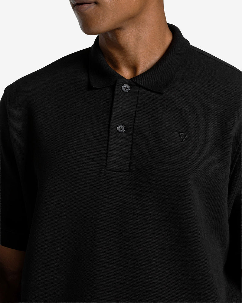 Club Oversized Polo "Schwarz"