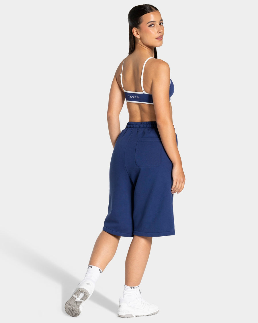 Contrastline Oversized Jorts "Indigo"