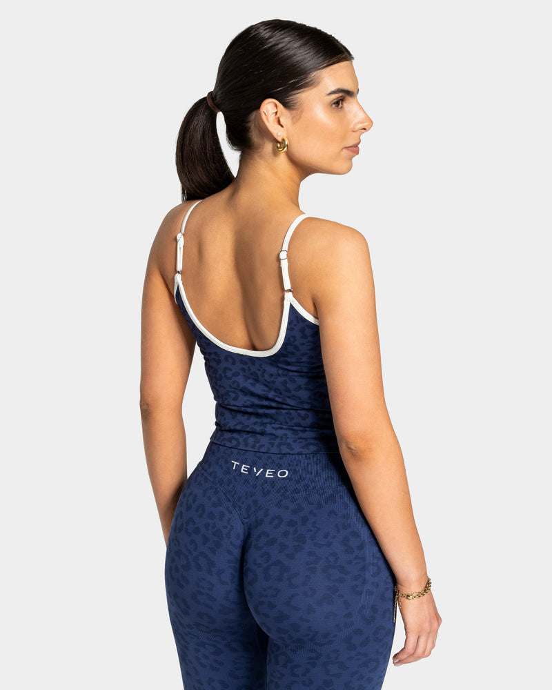 Contrastline Cami Top "Leo Dunkelblau"