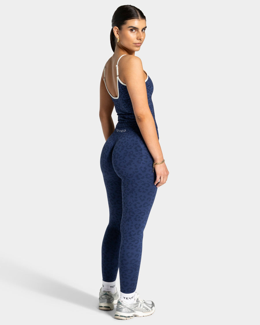 Contrastline Cami Top "Leo Dunkelblau"