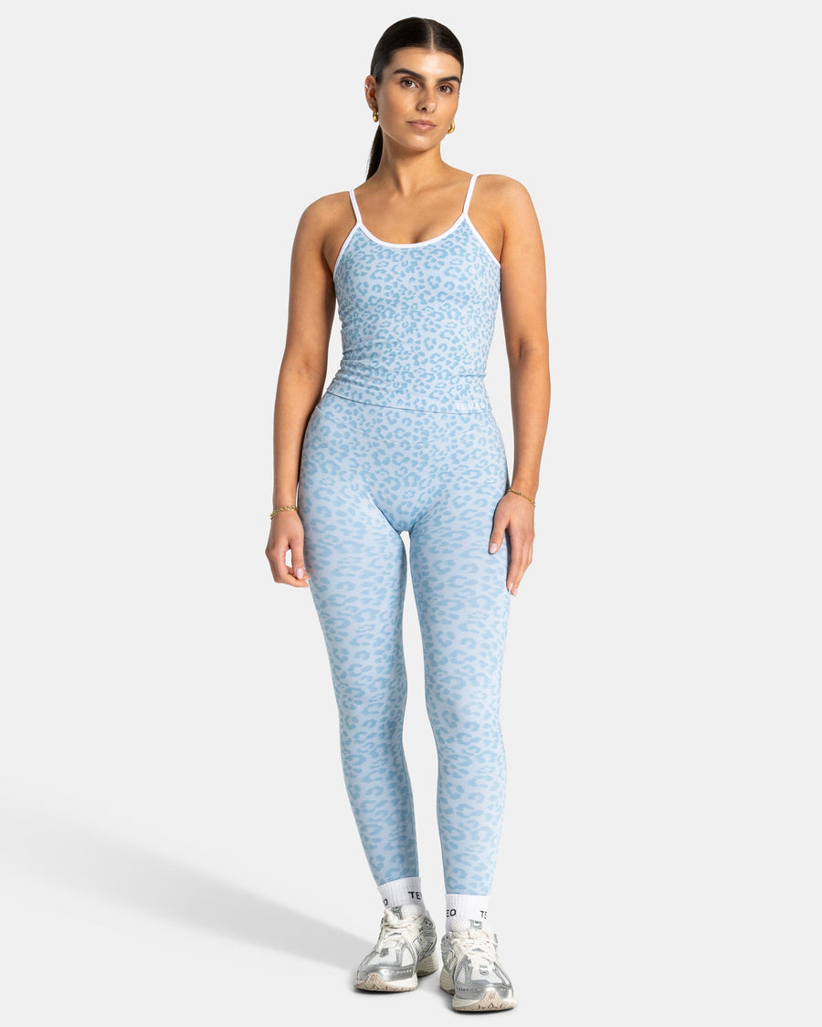Contrastline Sculpt Scrunch Leggings "Leo Babyblau"