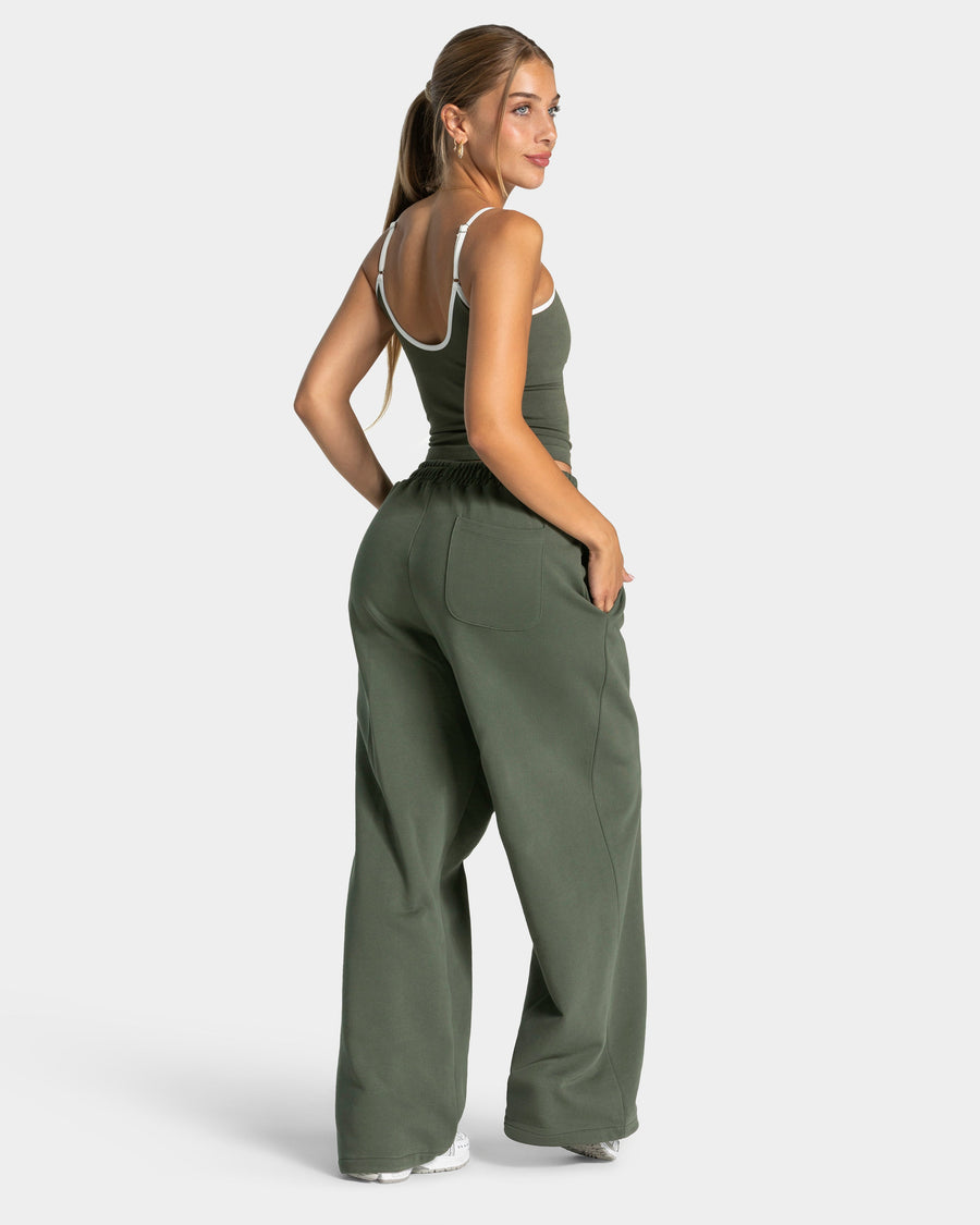 Contrastline Cami Top "Khaki"