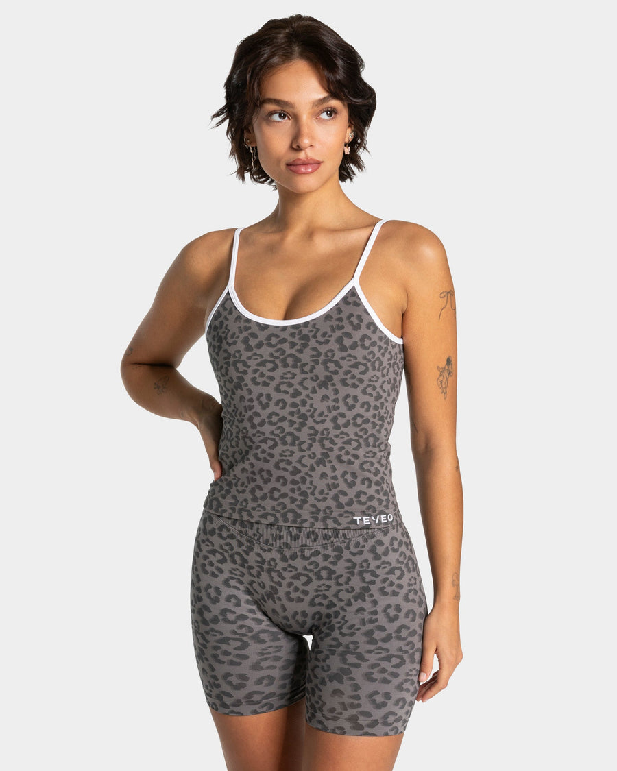 Contrastline Cami Top "Leo Graphit"