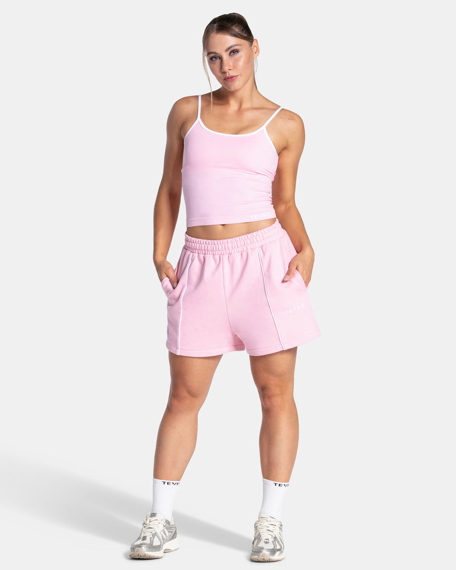 Contrastline Oversized Shorts "True Pink"