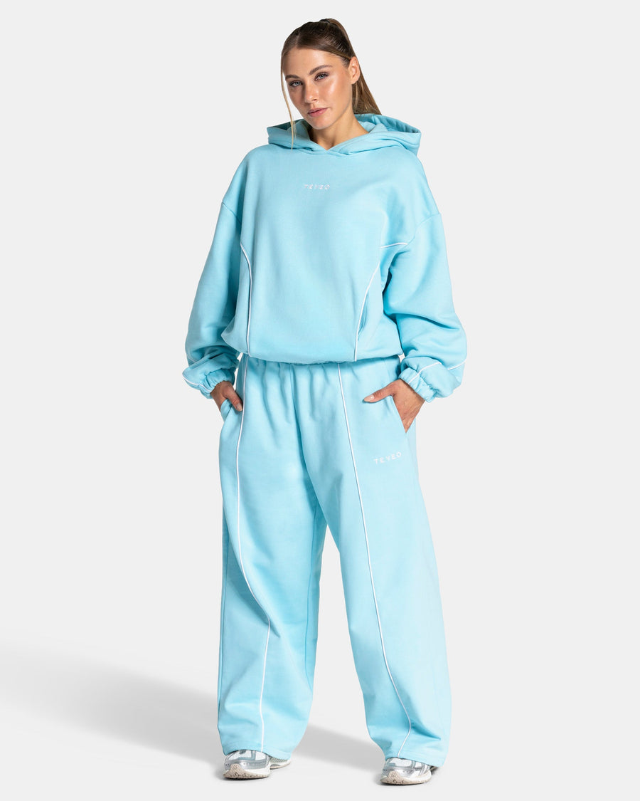 Contrastline Hooded Sweater "Arctic Blue"