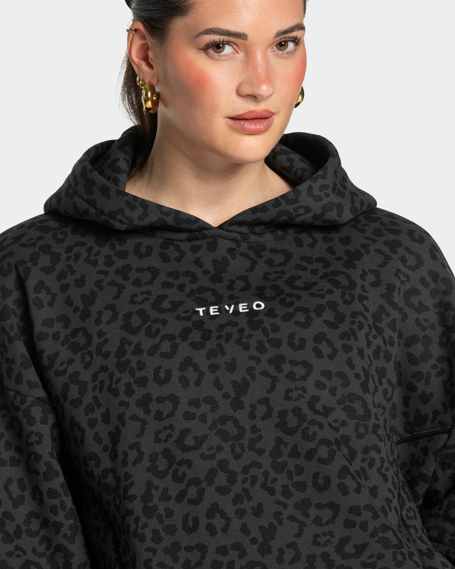 Contrastline Hooded Sweater "Leo Schwarz"