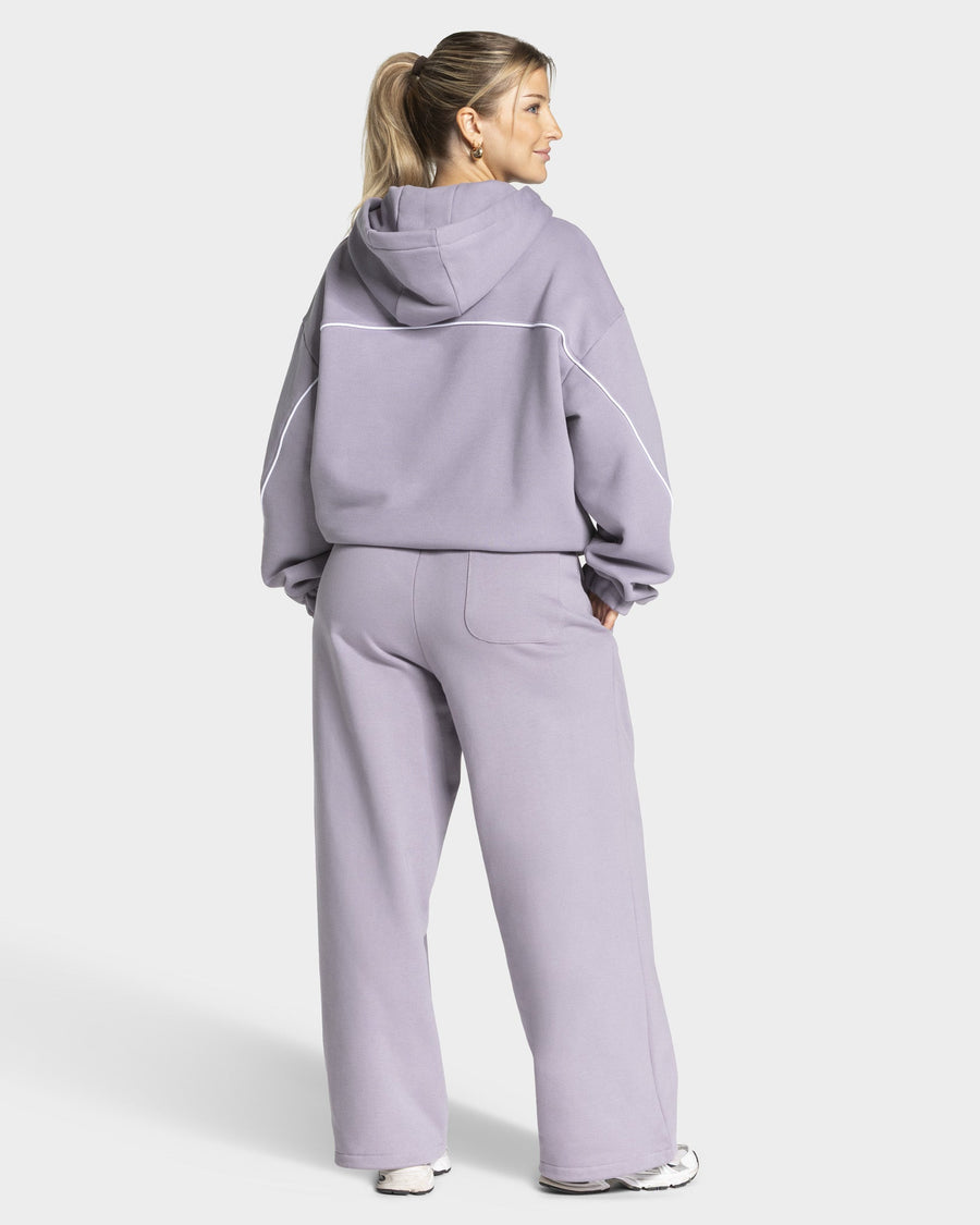 Contrastline Hooded Sweater "Lavendel"