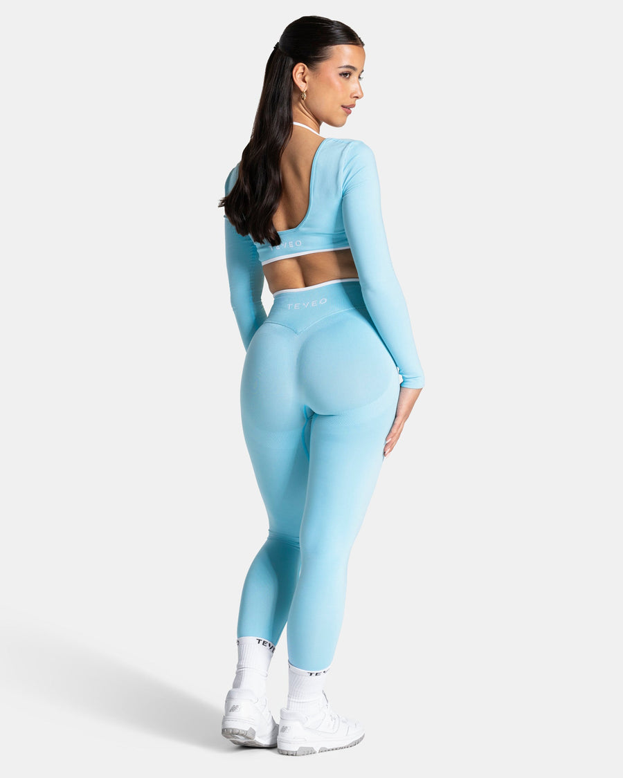 Contrastline Leggings "Arctic Blue"
