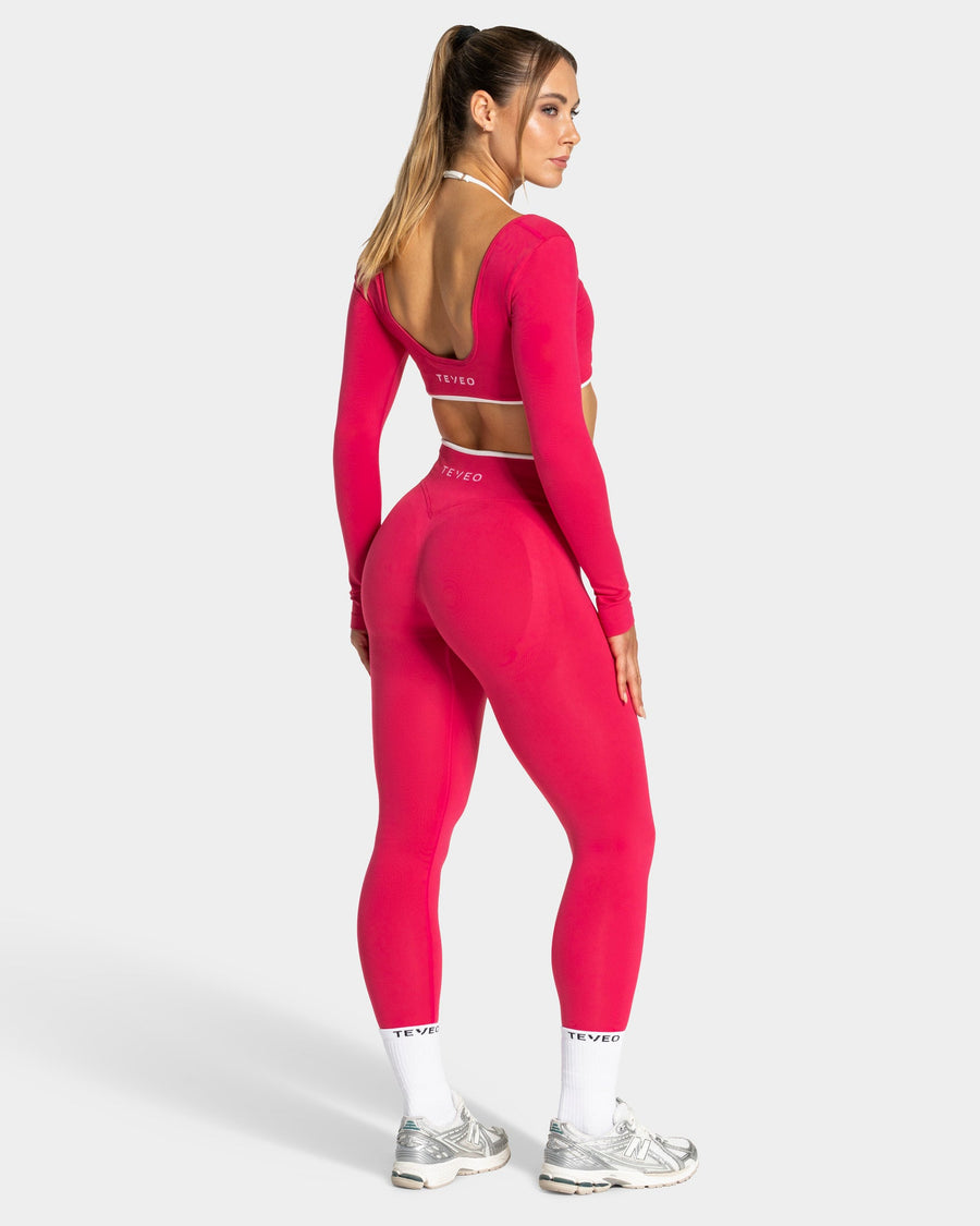 Contrastline Leggings "Berry"