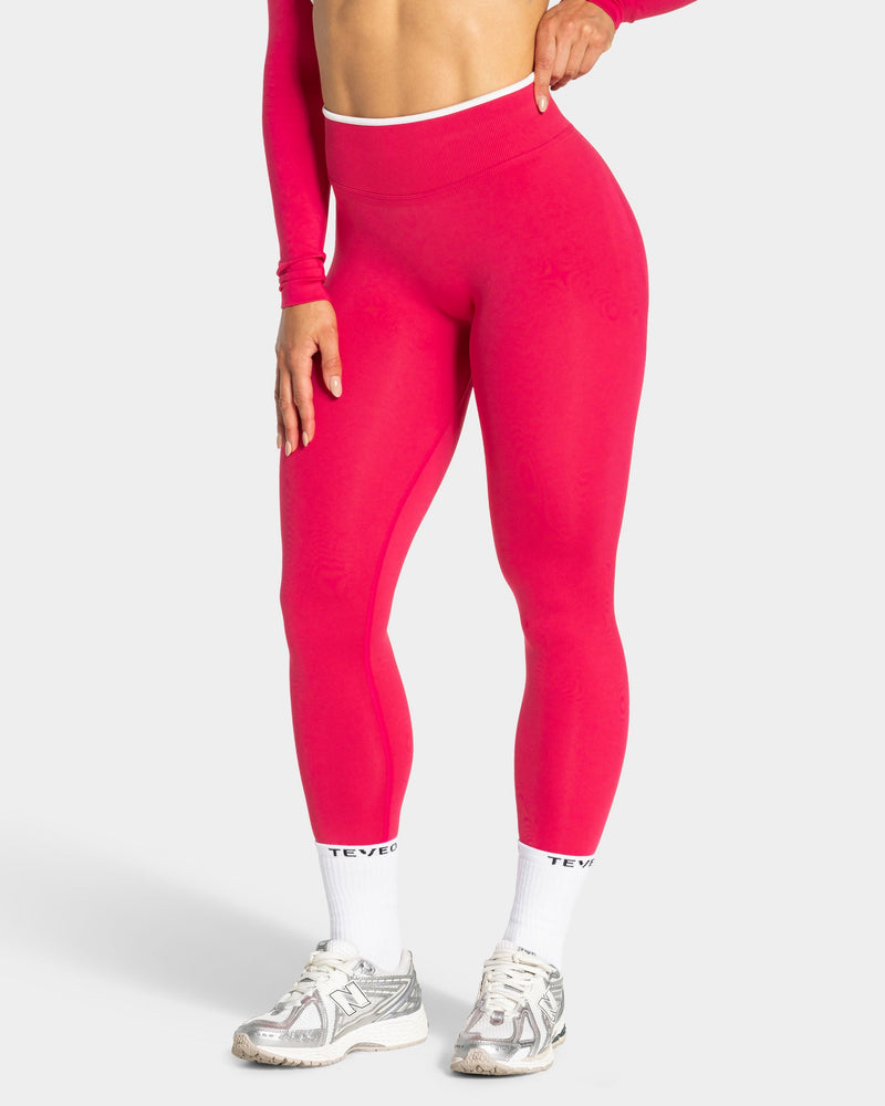Contrastline Leggings "Berry"