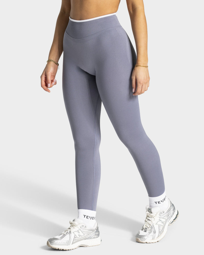 Contrastline Leggings "Eisgrau"