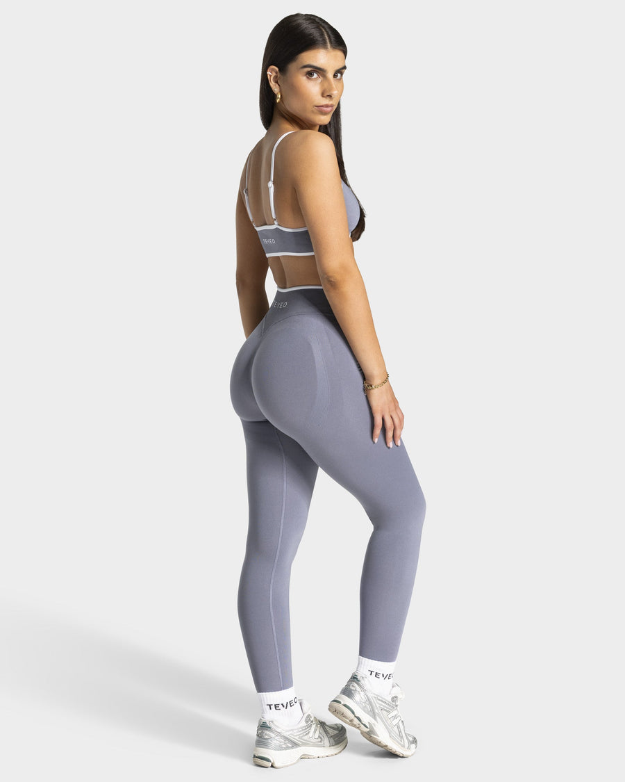 Contrastline Leggings "Eisgrau"
