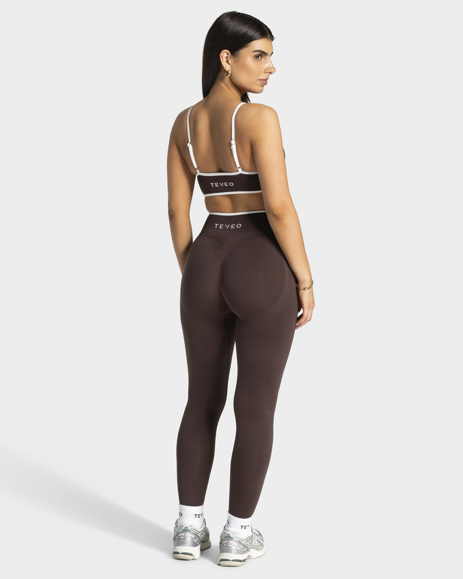 Contrastline Leggings "Espresso"