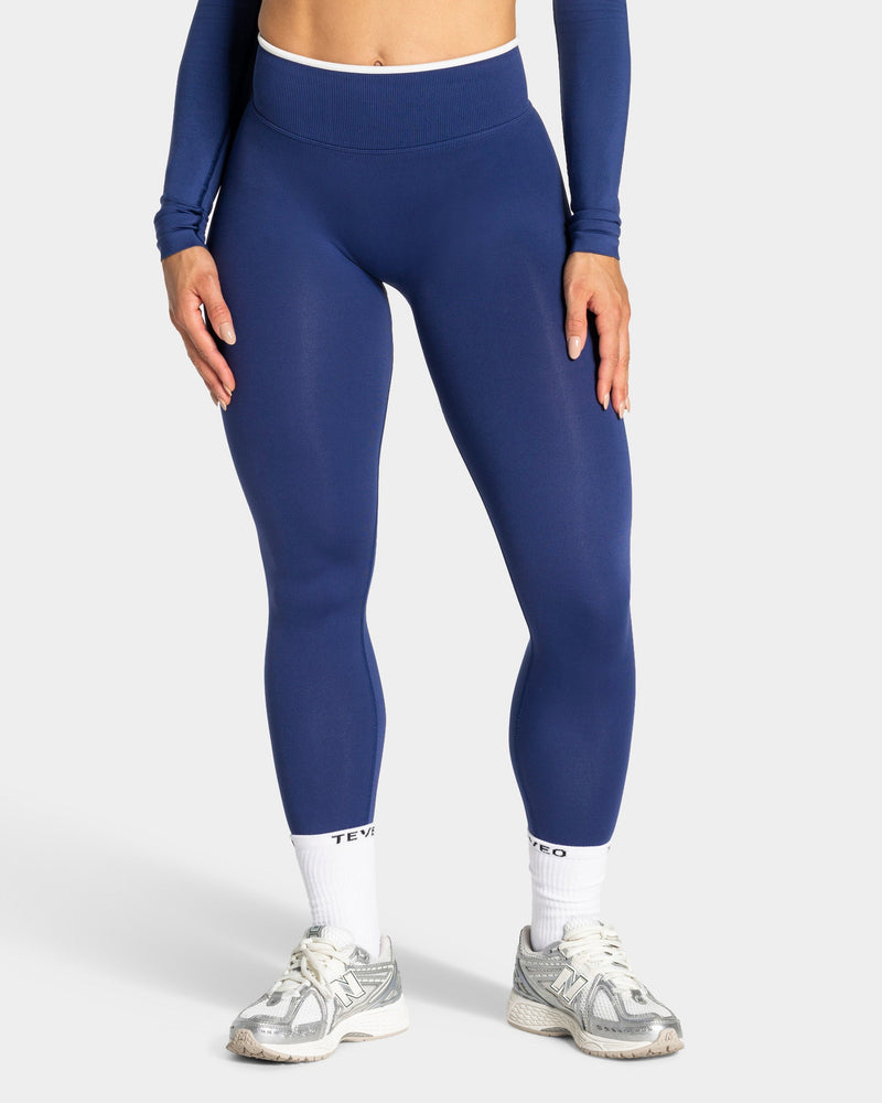 Contrastline Leggings "Indigo"