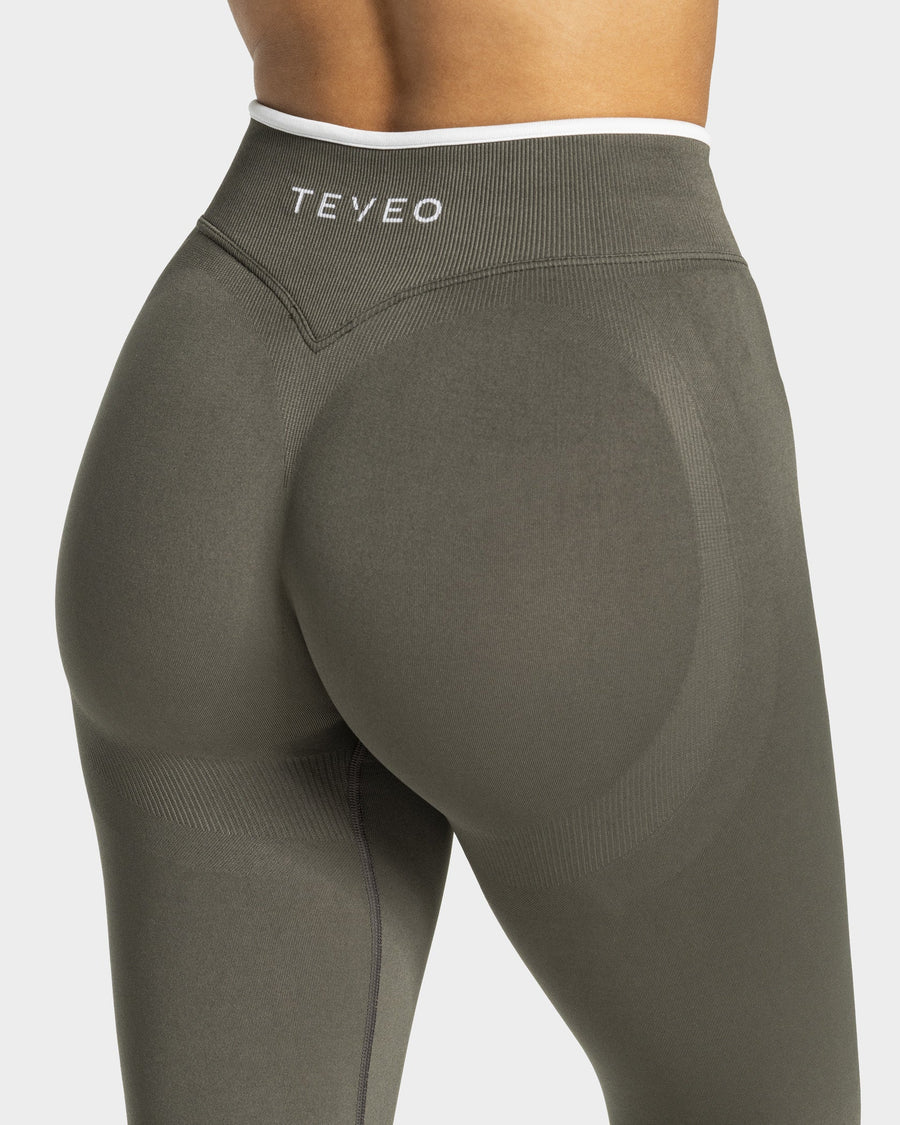 Contrastline Leggings "Khaki"