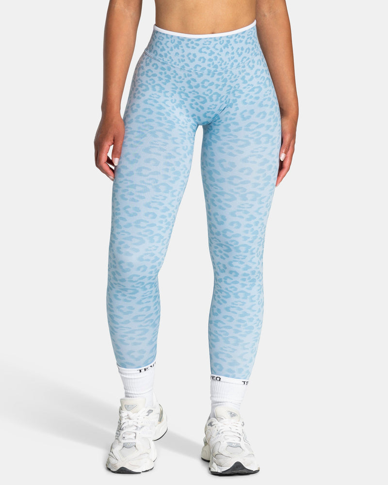 Contrastline Leggings "Leo Babyblau"
