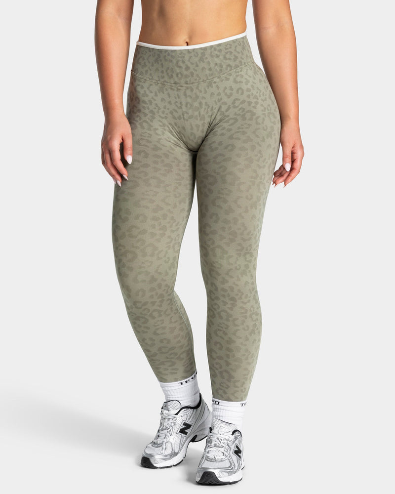 Contrastline Leggings "Leo Khaki"