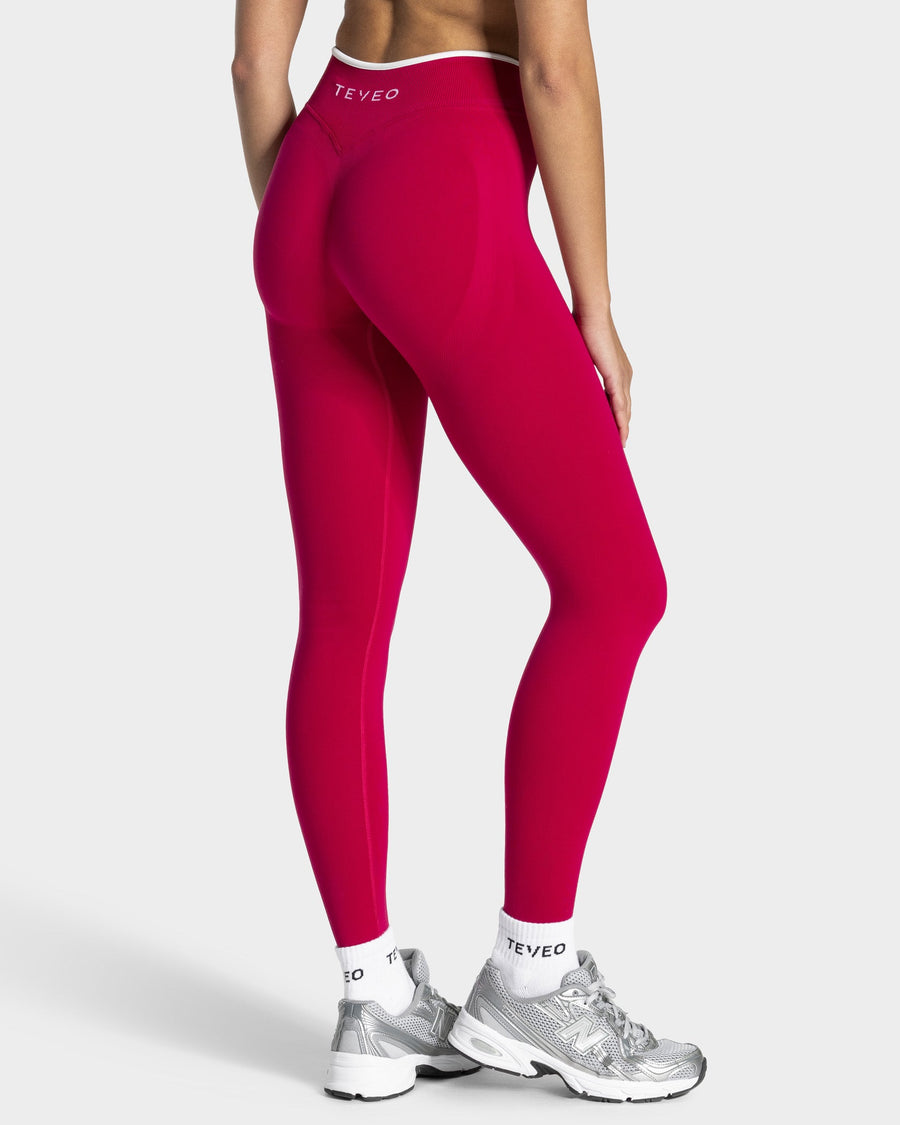 Contrastline Leggings "Raspberry"