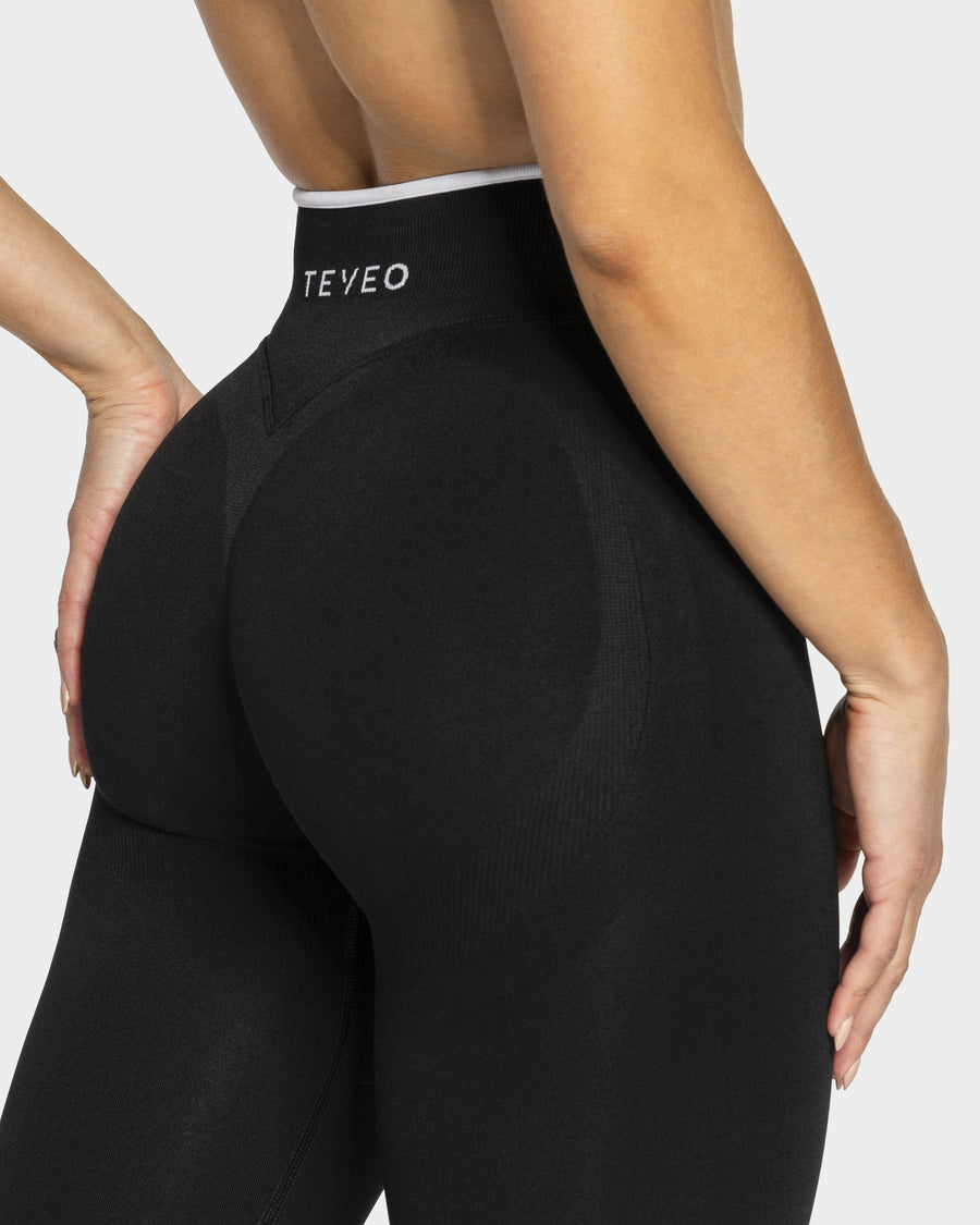 Contrastline Leggings "Schwarz"