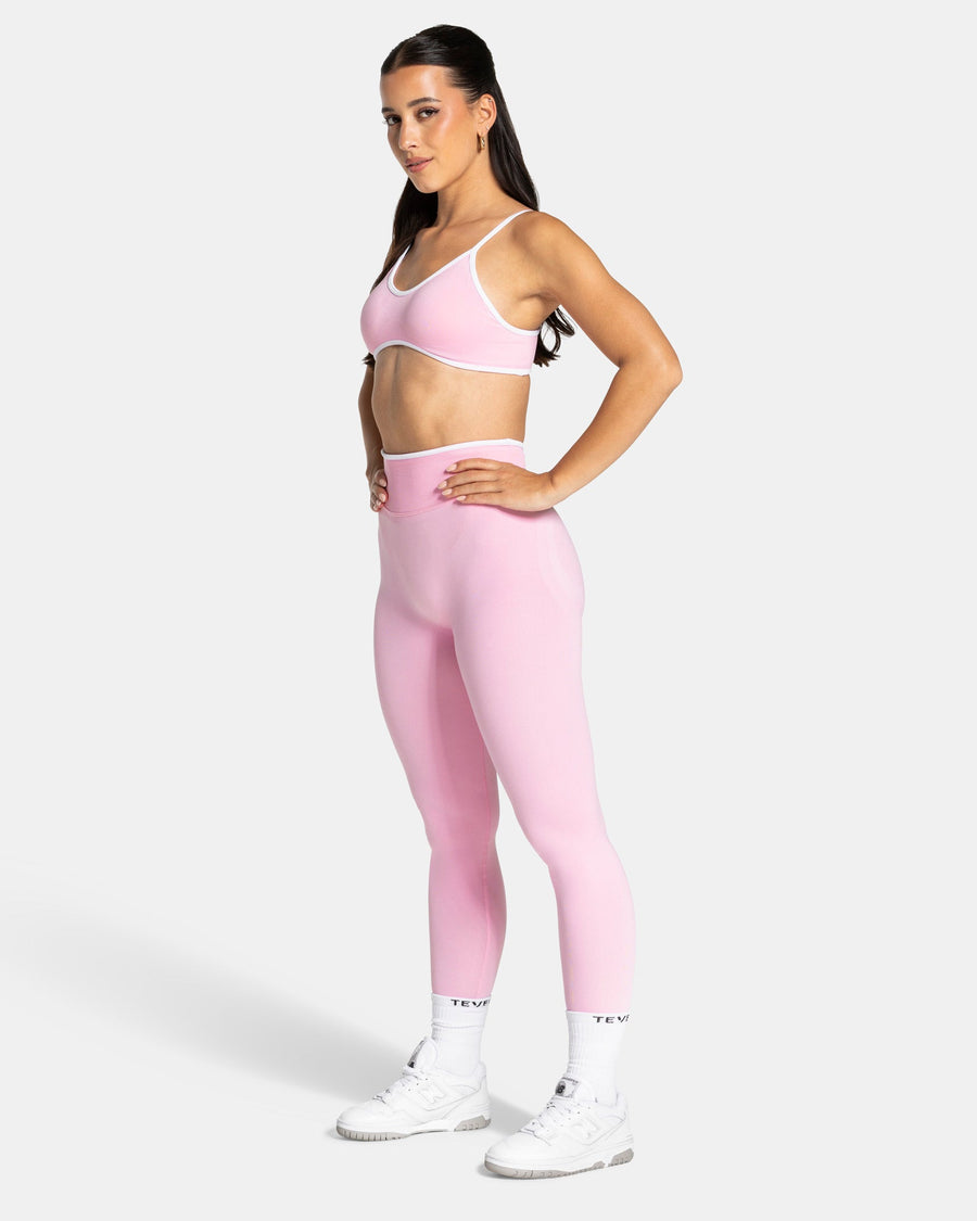 Contrastline Leggings "True Pink"