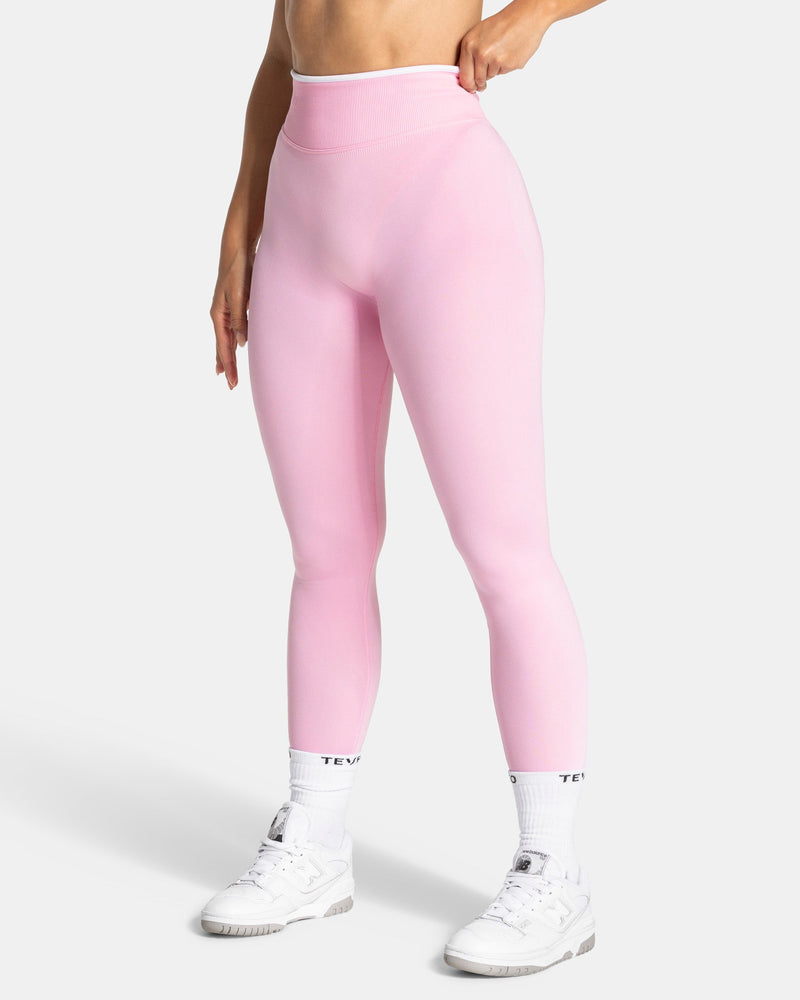 Contrastline Leggings "True Pink"