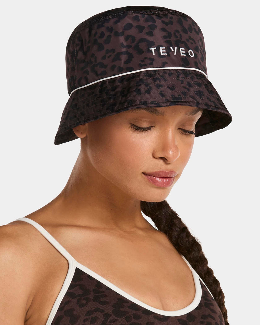 Contrastline Bucket Hat "Leo Espresso"