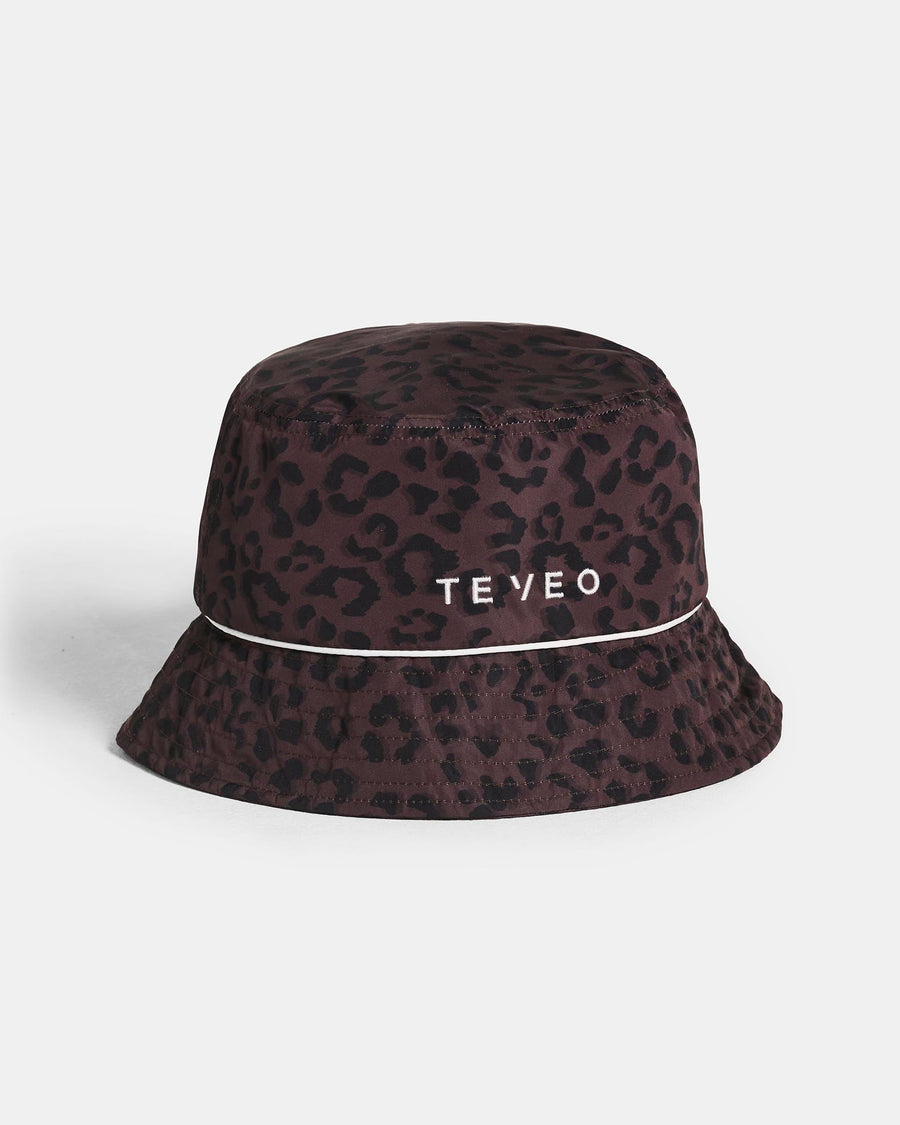 Contrastline Bucket Hat "Leo Espresso"