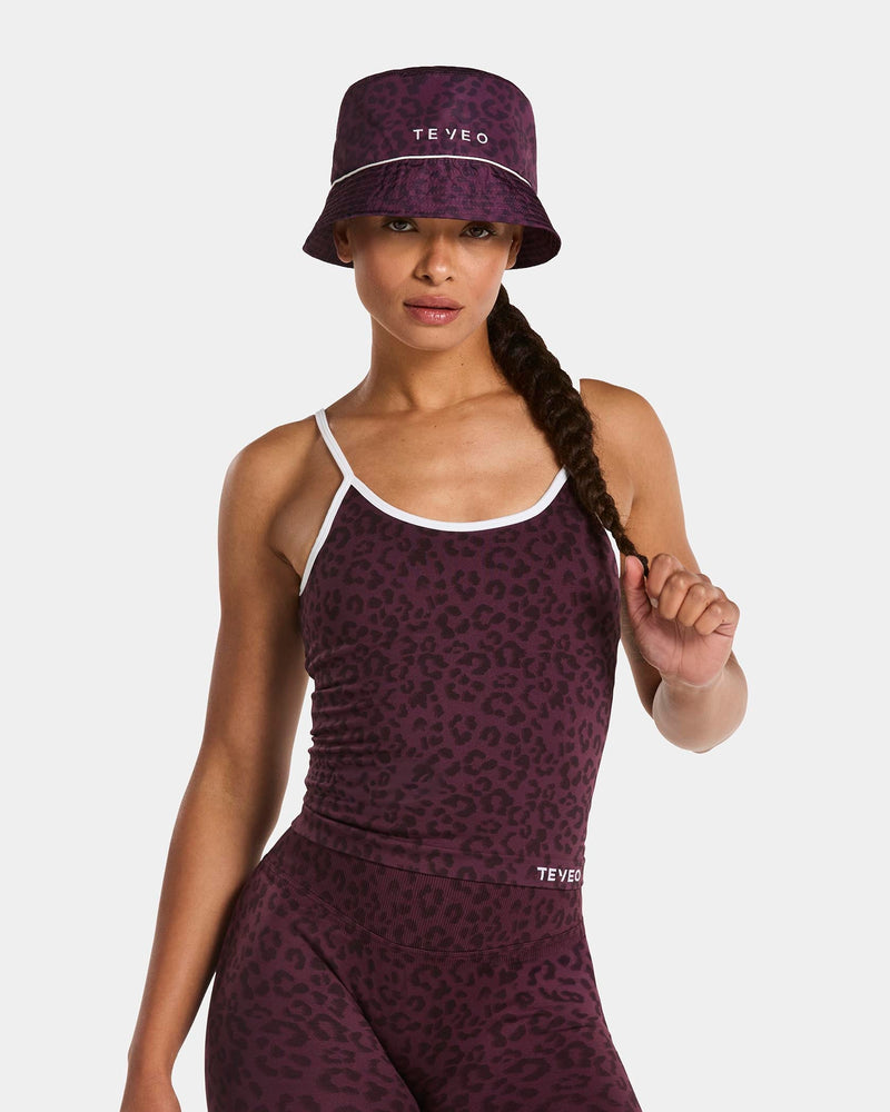 Contrastline Bucket Hat "Leo Merlot"
