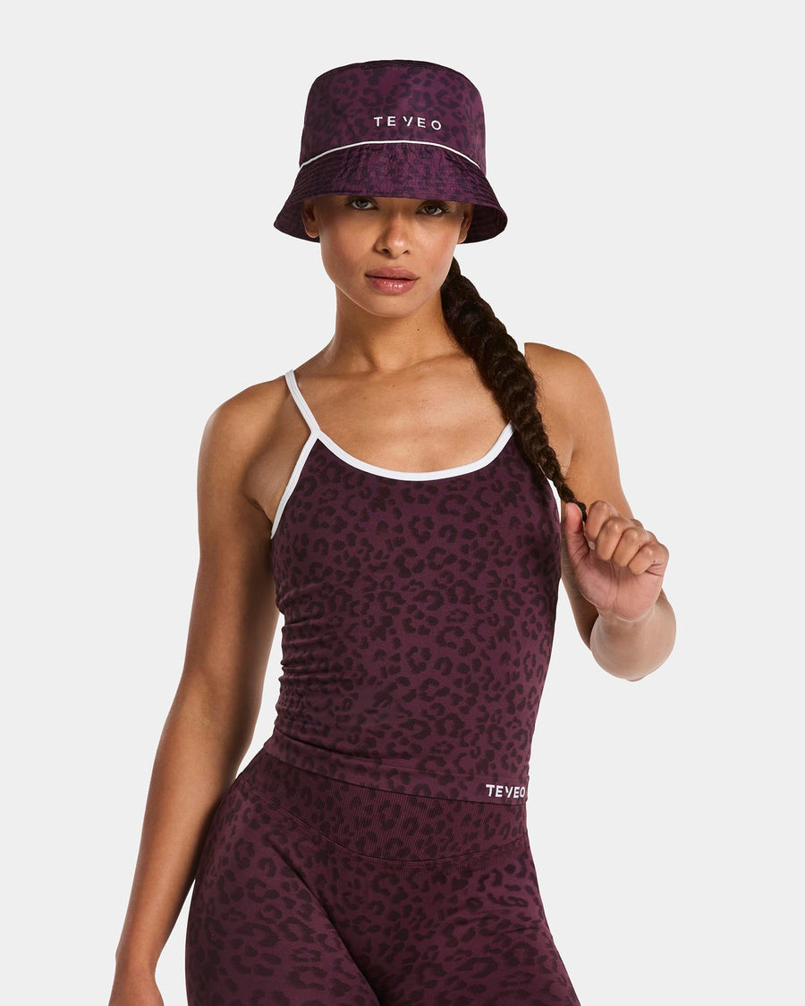 Contrastline Bucket Hat "Leo Merlot"