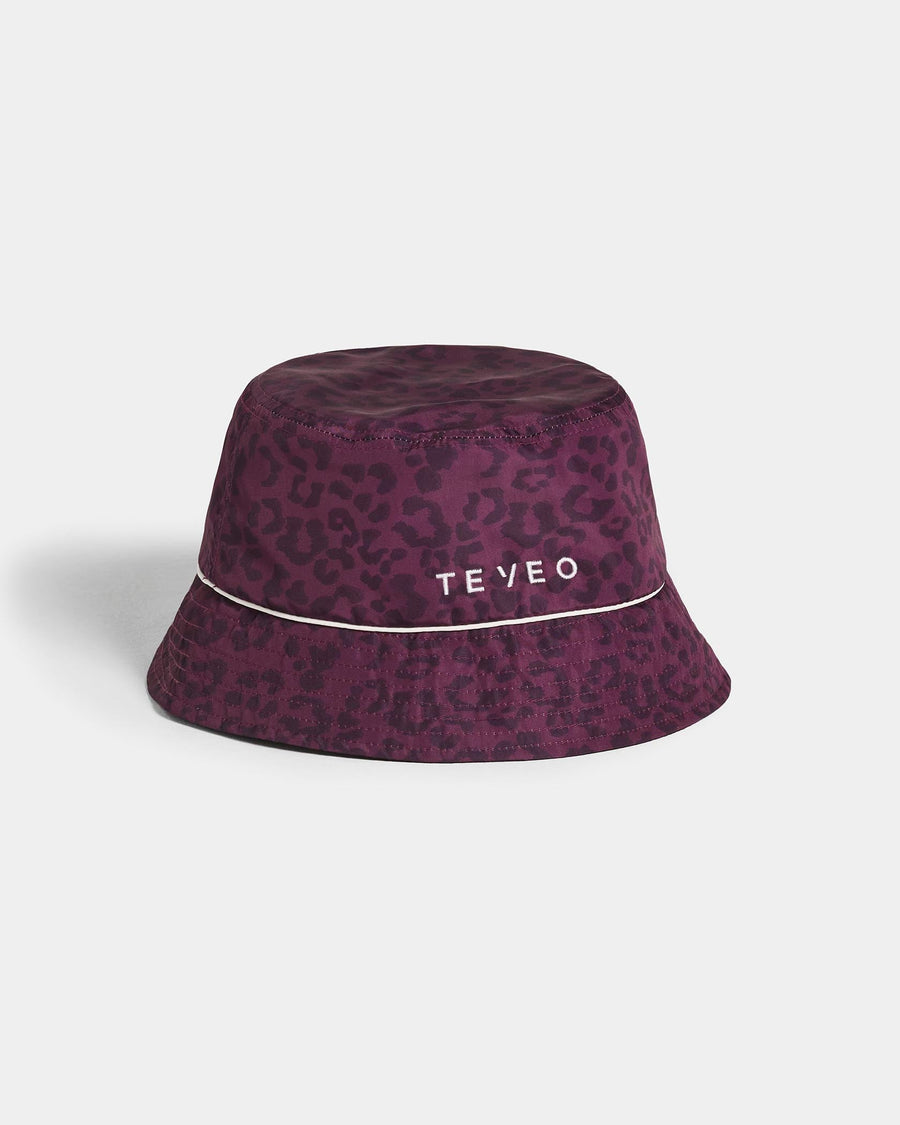 Contrastline Bucket Hat "Leo Merlot"
