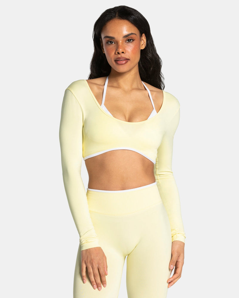 Contrastline Longsleeve "Butter Yellow"