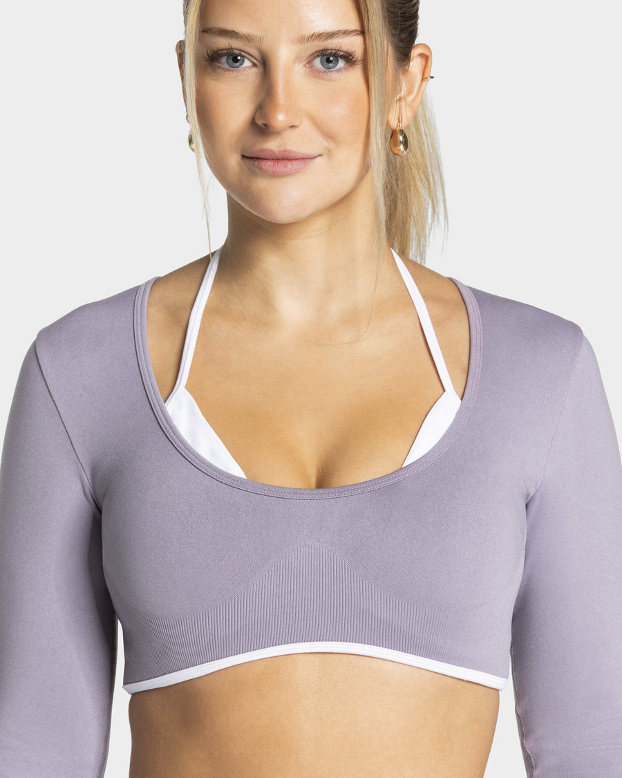 Contrastline Longsleeve "Lavendel"